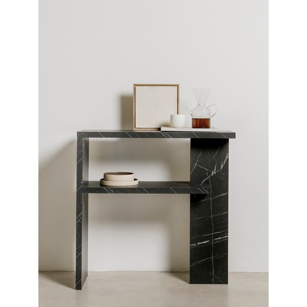 Juodas konsolinis staliukas 30x80 cm Dante - Really Nice Things-image-1