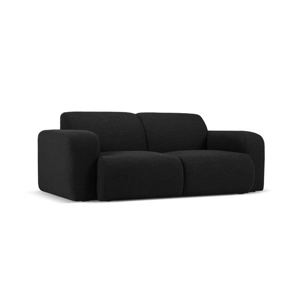 Sofa juodos spalvos iš boucle 170 cm Molino – Micadoni Home-image-2