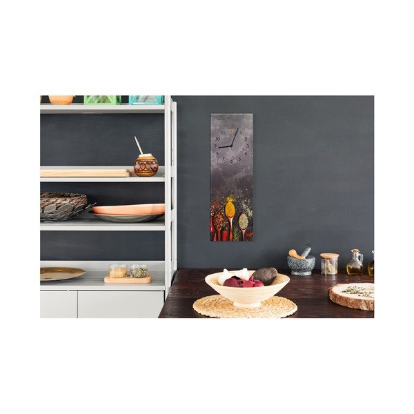 Sieninis laikrodis Styler Glassclock Spoons, 20 x 60 cm-image-1