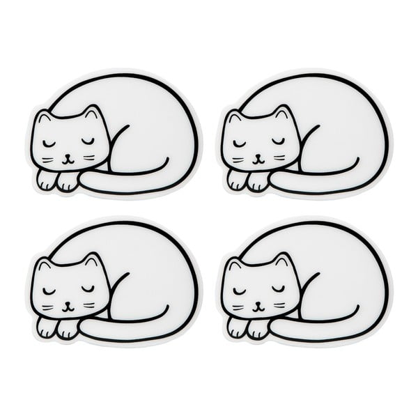4 katės formos padėkliukų rinkinys "Sass & Belle Cutie Cat