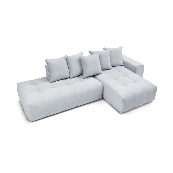 Šviesiai pilka kampinė sofa (dešinysis kampas) Mont-Blanc - Bobochic Paris-image-4