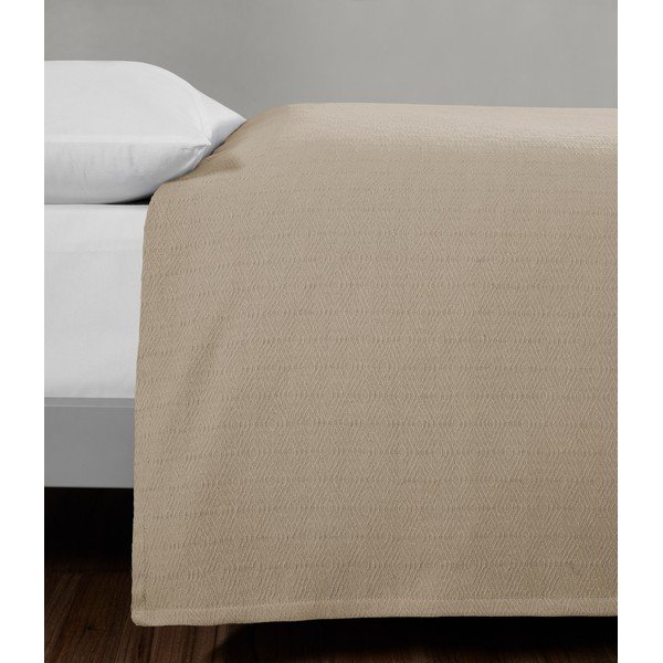 Lovatiesė smėlio spalvos iš medvilnės dvigulei lovai 200x230 cm Serenity – Mijolnir-image-3