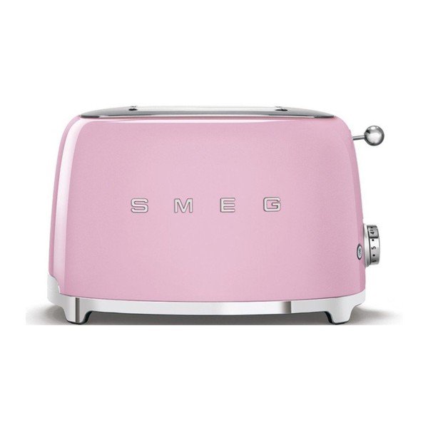 Rožinės spalvos skrudintuvas SMEG