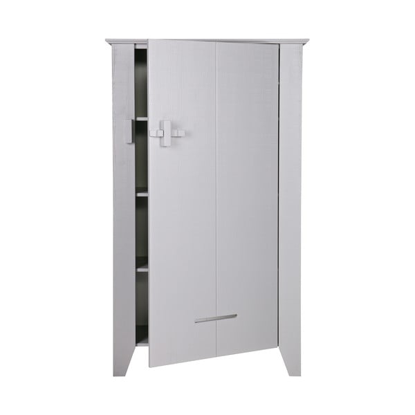 Pilka medinė spintelė WOOOD Gijs-image-2