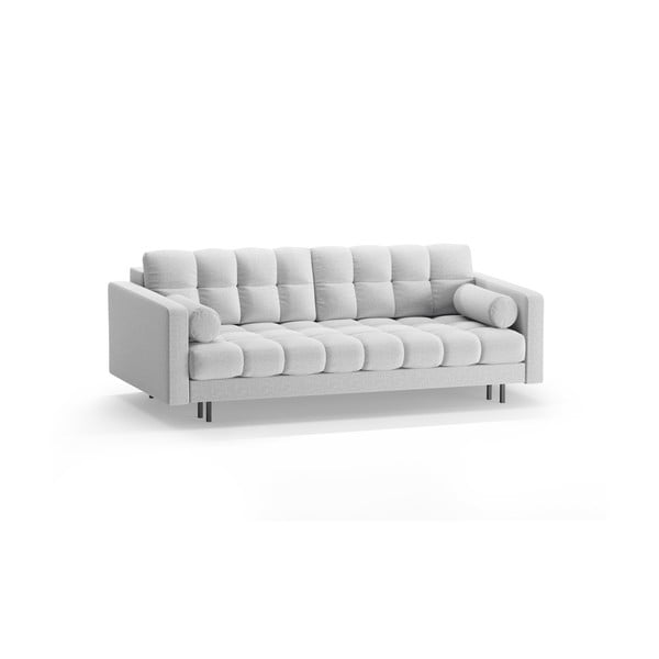 Šviesiai pilkos spalvos sulankstoma/su sandėliavimo vieta sofa 222 cm Bali – Cosmopolitan Design-image-3