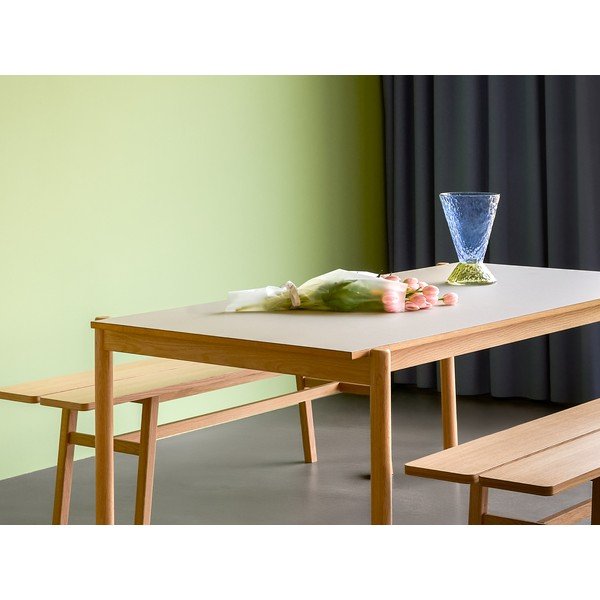 Valgomojo stalas iš ąžuolo masyvo 107x190 cm Oblique – Hübsch-image-2