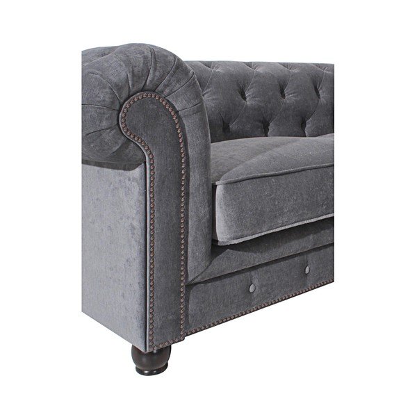 "Max Winzer Orleans Velvet" pilka sofa, 216 cm-image-2