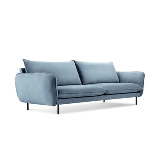 Šviesiai mėlyna aksominė sofa Cosmopolitan Design Vienna, 200 cm
