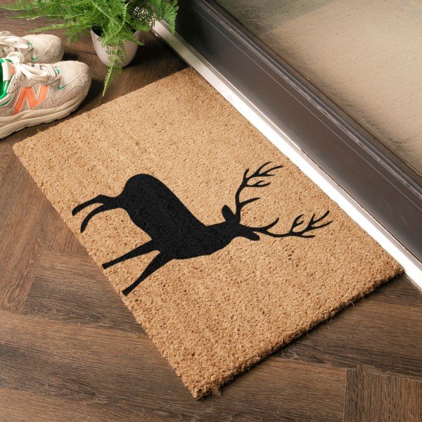 Iš kokoso pluošto grindų kilimėlis 40x60 cm Stag – Artsy Doormats-image-1