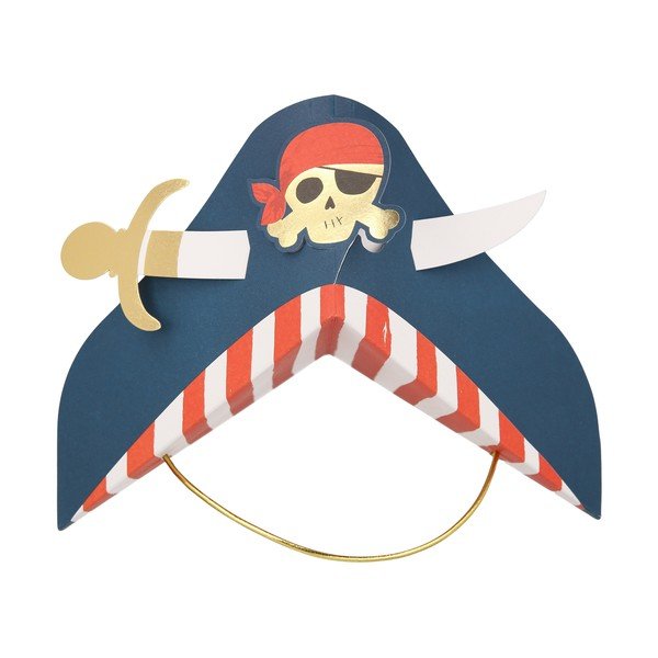 Popierinės kepurės 8 vnt. Pirate – Meri Meri-image-4