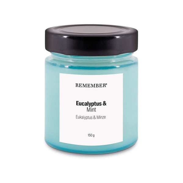 Aromatinė žvakė iš sojų vaško degimo laikas 35 h Eucalyptus & Mint – Remember