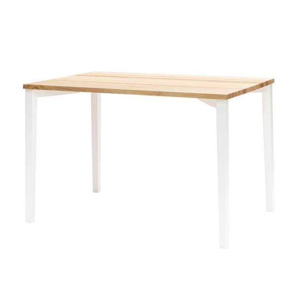 Baltas valgomojo stalas Ragaba TRIVENTI, 80 x 120 cm
