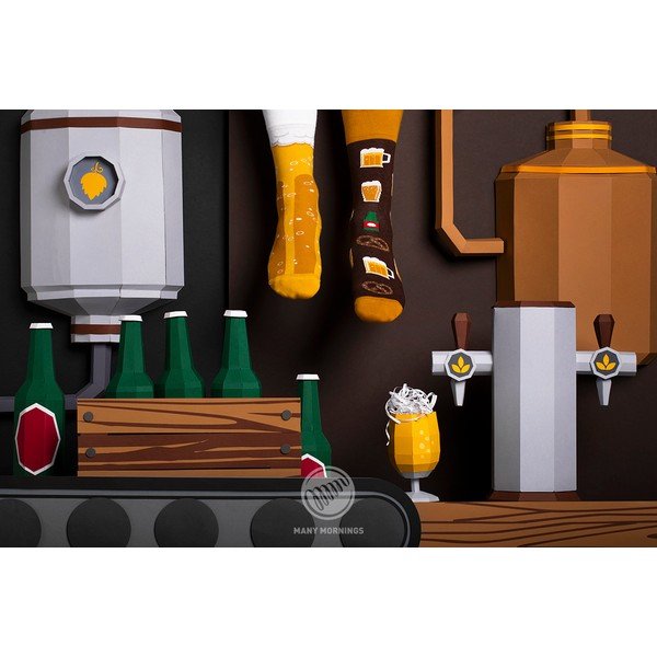 Many Mornings Craft Beer kojinės, 35-38 dydis-image-1