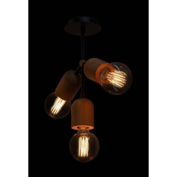 Juodos ir natūralios spalvos pakabinamas šviestuvas Dna - Squid Lighting-image-2