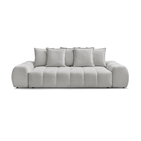 Šviesiai pilkos spalvos iš šenilinio audinio sofa 278 cm Everest – Bobochic Paris