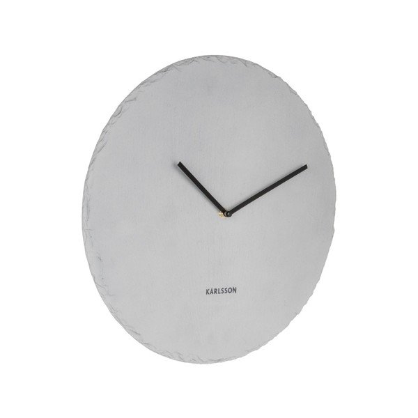 Karlsson Slate Grey sieninis laikrodis, ⌀ 40 cm-image-2