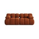 Terakotos spalvos sofa iš velveto 188 cm Bellis – Micadoni 