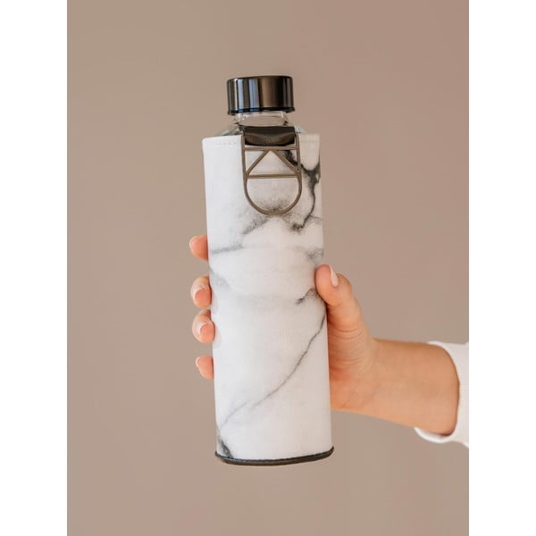 Borosilikatinio stiklo buteliukas su dirbtinės odos dėklu Equa Mismatch Stone, 750 ml-image-1