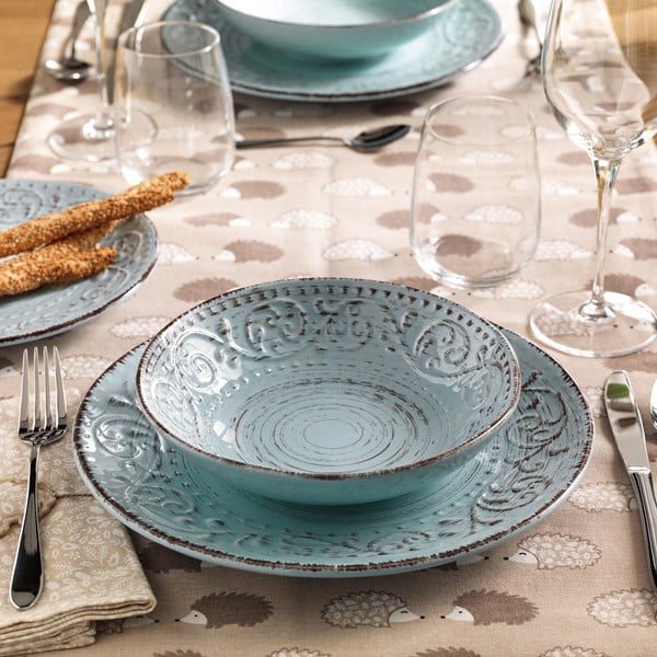 Turkio spalvos akmens masės sriubos lėkštė Brandani Serendipity, ⌀ 20 cm-image-1