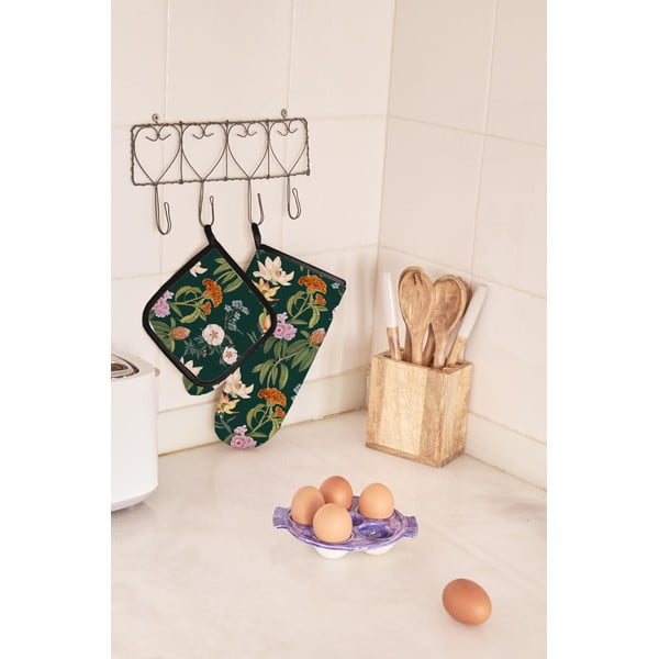 2 virtuvinės pirštinės ir rankšluostėlio rinkinys Madre Selva Jara-image-1