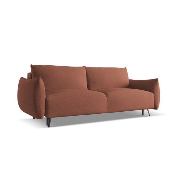 Rožinės spalvos sofa 230 cm Malie – Makamii-image-2