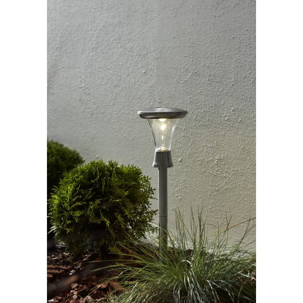 2 lauko saulės LED šviestuvų rinkinys Star Trading Turin, aukštis 47 cm-image-2