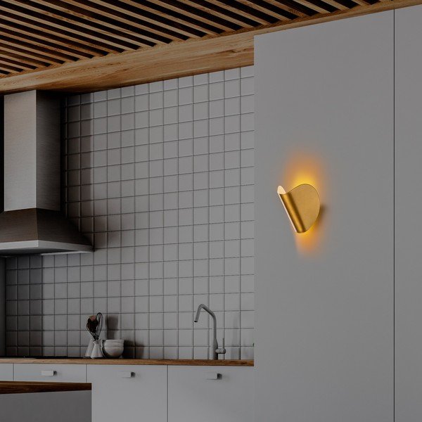 Sieninė lempa auksinės spalvos LED Heybe – Opviq lights-image-3