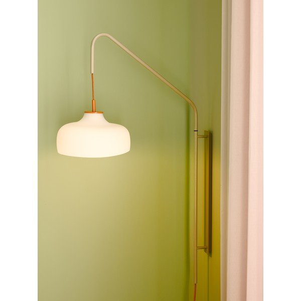 Baltos spalvos/smėlio spalvos sieninė lempa su kištuku ø 29 cm Current – Hübsch-image-3