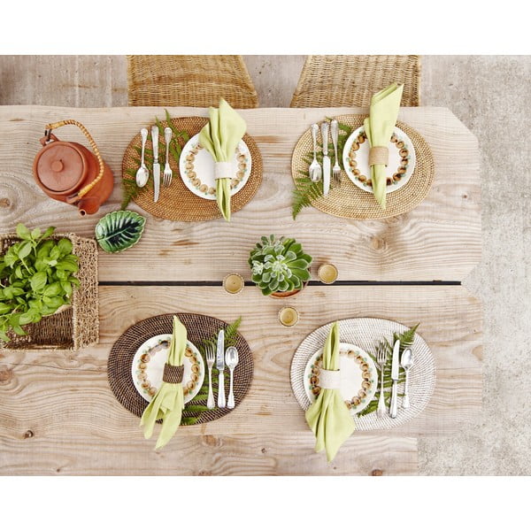 Baltas pintas kilimėlis Tiseco Home Studio, 30 x 40 cm-image-1