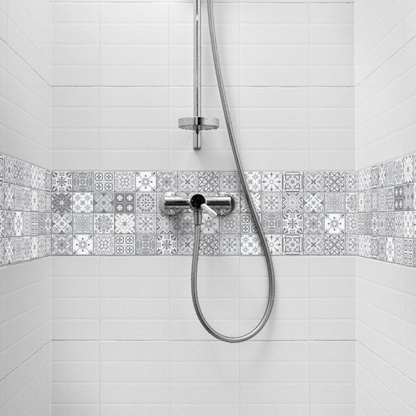 6 sieninių lipdukų rinkinys Ambiance Stickers Friezes Tiles Lia, 5 x 30 cm-image-3