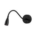 Juodos spalvos sieninė lempa LED Reading – Opviq lights