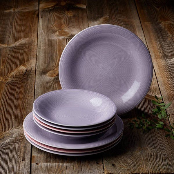 Violetinė porcelianinė gili lėkštė "Like", "Villeroy & Boch Group", 23,5 cm-image-1