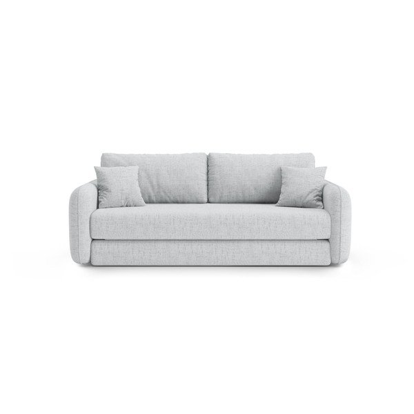Šviesiai pilkos spalvos sulankstoma sofa 225 cm – Micadoni 