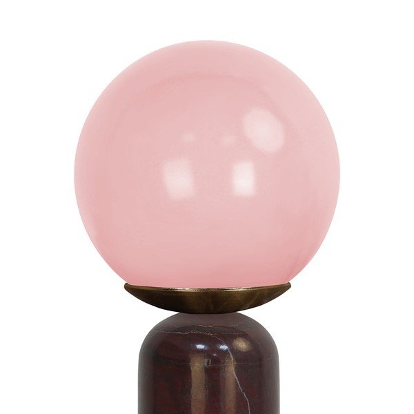 Bordo spalvos iš marmuro stalinis šviestuvas (aukštis 38 cm) Lazio Sphere – Leitmotiv-image-4