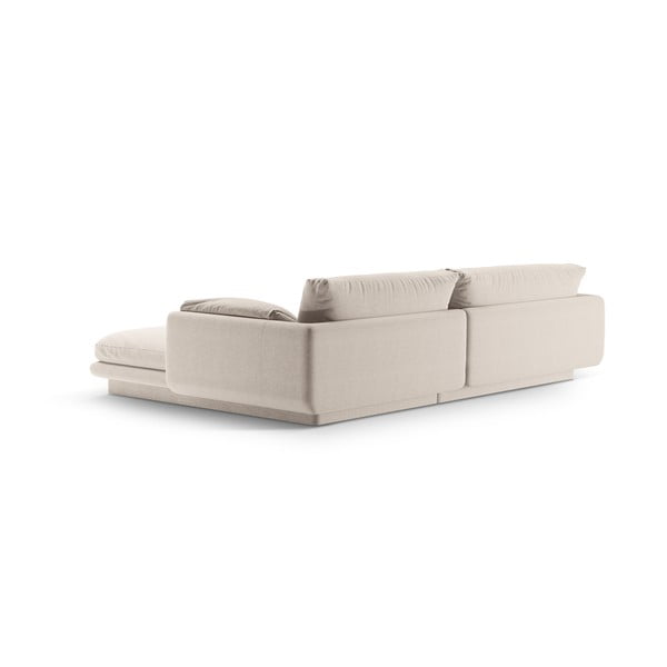 Kampinė sofa smėlio spalvos (su kairiuoju kampu) Torino – Micadoni Home-image-3