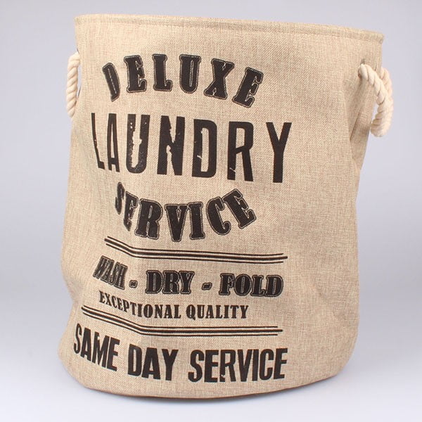 Skalbinių krepšys Laundry Service, smėlio spalvos