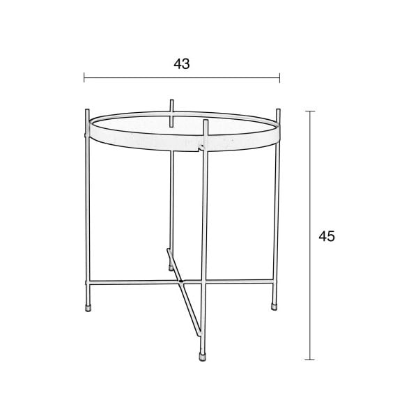 Baltas kavos staliukas Zuiver Cupid-image-2