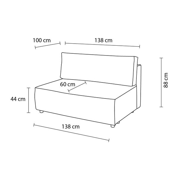 Modulinė sofa žalios spalvos iš kordinio velveto (modulinė) Nihad modular – Bobochic Paris-image-4