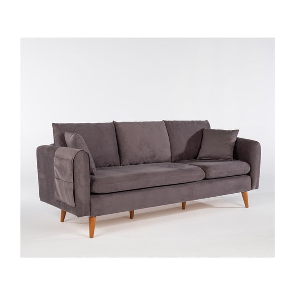 Sofa tamsiai pilkos spalvos 215 cm Sofia – Balcab Home-image-2