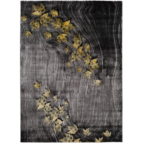 Tamsiai pilkas kilimas "Universal Poet Leaf", 160 x 230 cm