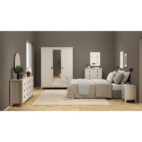 Pilkai smėlinės spalvos šoninė spintelė 159x80x38 cm Madrid – Tvilum-image-4