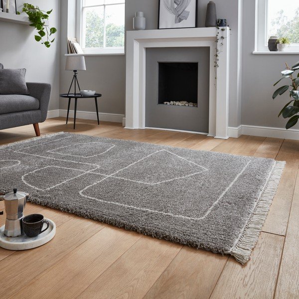 Pilkas kilimas Think Rugs Boho, 160 x 220 cm-image-2