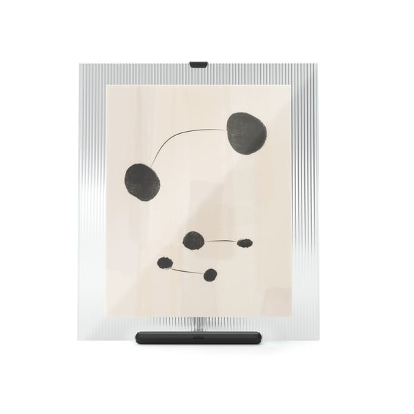 Iš stiklo pastatomas rėmas juodos spalvos 26x30,5 cm Flute – Umbra