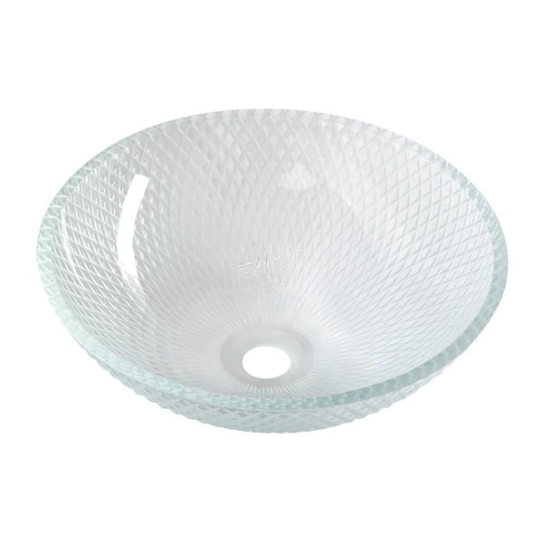 Iš stiklo apvalios formos praustuvas ø 42 cm Puketa – Sapho