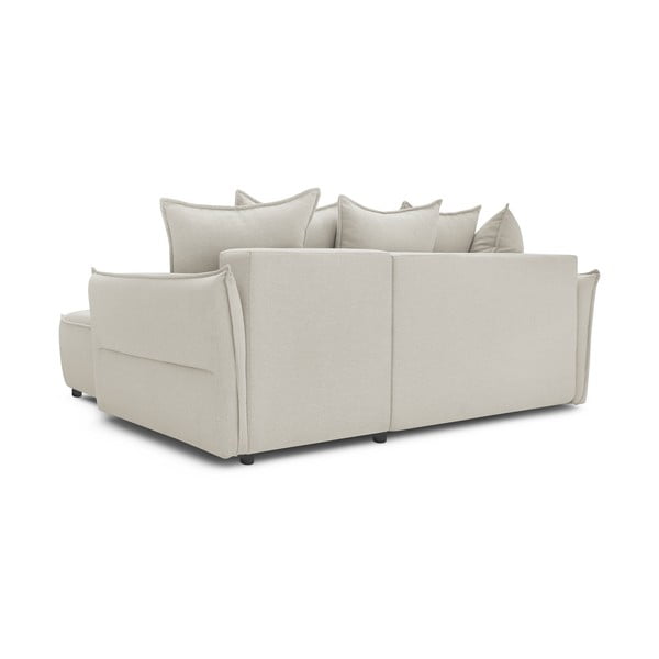 Sulankstoma kampinė sofa kreminės spalvos (su dešiniuoju kampu) Leon – Bobochic Paris-image-4