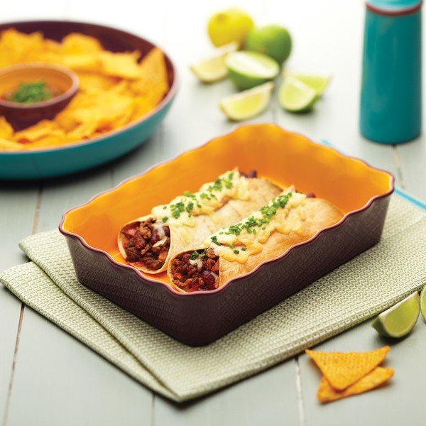 "Kitchen Craft Mexican Flavour" burrito kepimo indas, violetinis-image-1