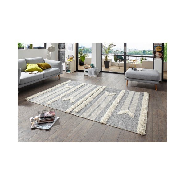 Pilkas kilimas Mint Rugs Handira Arrow, 155 x 230 cm-image-3