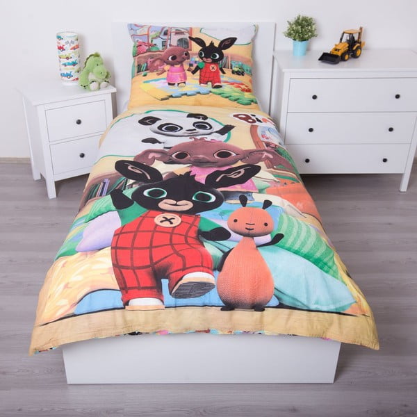 Iš medvilnės viengulė vaikiška patalynė 140x200 cm Bing – Jerry Fabrics-image-1
