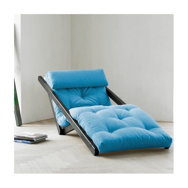 "Karup Figo Wenge/Horizon Blue" poilsio kėdė, 70 cm-image-1