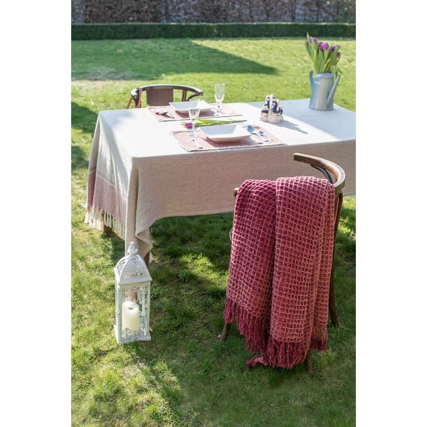 Rudai pilkas medvilninis pledas Tiseco Home Studio Waffle, 130 x 170 cm-image-2